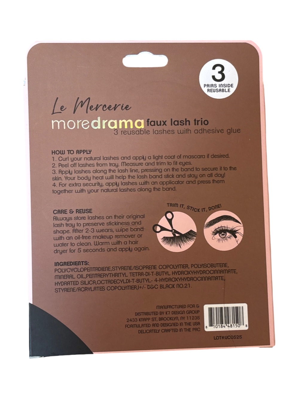 MoreDrama Faux Lash Trio - Black - Picture 2 of 2